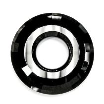 1x Swarovski Elements Crystal 6039 25mm Jet Black Disk Pendant