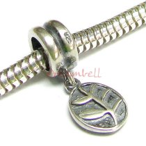Sterling Silver Oval Tree of Life Dangle for European Charm Bracelets