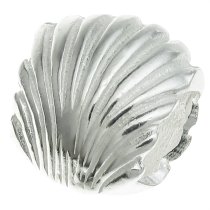 Sterling Silver SEA SHELL Bead for European Charm Bracelets 10.5mm
