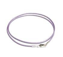 1x Sterling Silver Metallic Purple (Chandni) leather cord 1mm choker necklace 22″