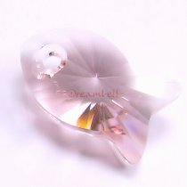 1x Swarovski Crystal Fish Pendant Light Rose 6727