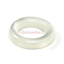 2x White Mother of Pearl MOP Round Rondelle Bead 10mm for European Charm Bracelets
