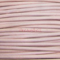 2 YARDS Natural Leather BEAD STRINGING CORD 2mm Light Pink