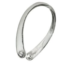 1x Sterling Silver Pinch Bail Clasp Pendent Connector 19mm