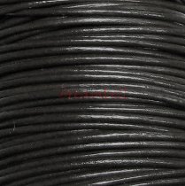 2 yards Natural Leather BEAD STRINGING CORD 2mm Black