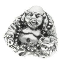 Sterling Silver CHINESE HAPPY Buddha Bead for European Charm Bracelets