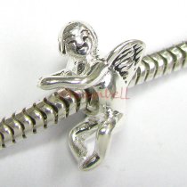 925 Sterling Silver Cupid Little Angel Bead for European Charm Bracelets
