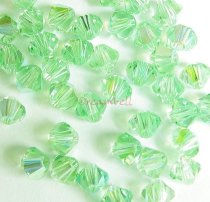 24x 5301 Swarovski Elements Bicone Crystal Elements Peridot AB 3mm
