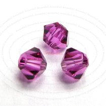24x 5301 Swarovski Elements Bicone Crystal Fuchsia Pink 3mm