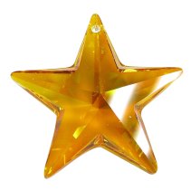 1x Swarovski Elements Crystal Star Pendant Topaz AB 8815 (28mm)