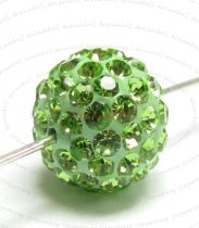 1x Ferido Crystal ROUND Bead Peridot Green 8mm