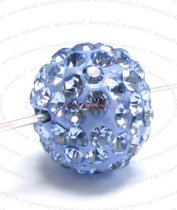 1x Ferido Crystal ROUND Bead Blue 8mm