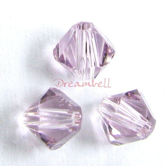 24x Swarovski Elements Xilion Crystal 5328 Light Amethyst 4mm