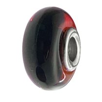 Sterling Silver Genuine Cherry Amber Round Bead