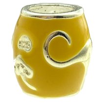 Sterling Silver CHINESE Zodiac DOG Enamel Bead for European Charm Bracelets