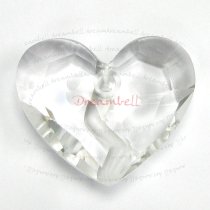 Swarovski 6263 Crystal Forever 1 Heart Charm pendant Clear 36mm