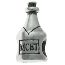 Sterling Silver Champagne Bottle Bead for European Charm Bracelets
