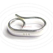 2x STERLING SILVER Simplicity Hook Bead CLASP 1 2mm