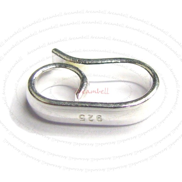 2x STERLING SILVER Simplicity Hook Bead CLASP 1 2mm