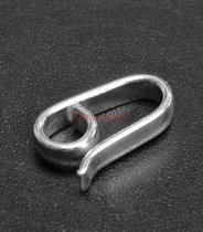 2x STERLING SILVER Simplicity Hook Bead CLASP 1 2mm