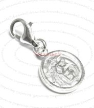 Sterling Silver Chinese Word FORTUNE″ Dangle Charm for European Style Clip on Charm″