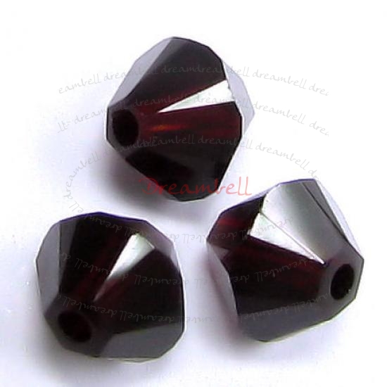 24 x Swarovski Elements Xilion Crystal 5328 Garnet 6mm