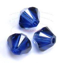 24 x Swarovski Elements Xilion Crystal 5328 Dark Sapphire 4mm