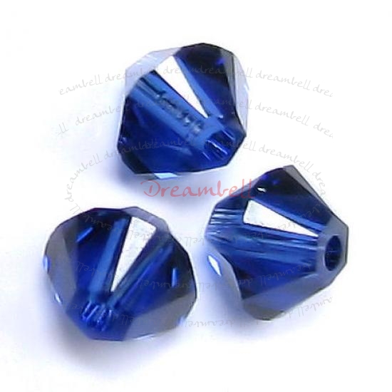 24 x Swarovski Elements Xilion Crystal 5328 Dark Sapphire 4mm
