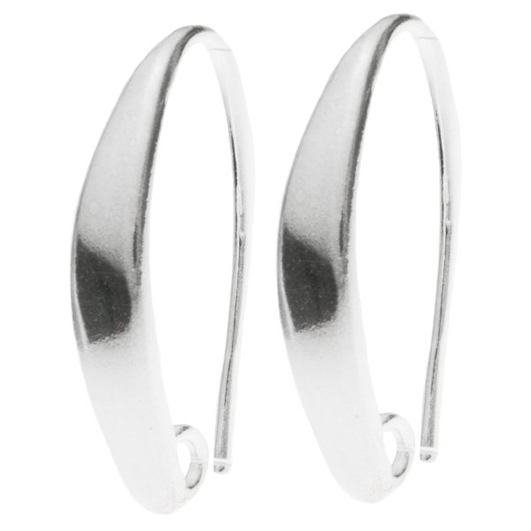 2x Sterling Silver Ear Wire Earring Hook with ring for dangle
