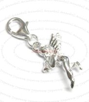 Sterling silver Cute Little Angel Dangle Charm Pendant for European Style Clip on Charm