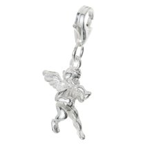 Sterling silver Cute Little Angel Dangle Charm Pendant for European Style Clip on Charm