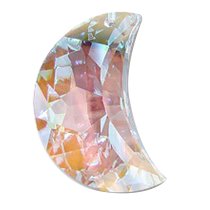 1x Swarovski Elements Crystal 8816 Moon Pendant Clear AB 20mm