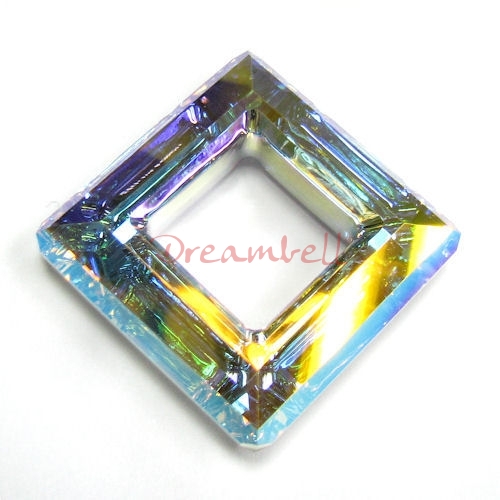 Swarovski Elements 4439 Square Frame Crystal AB CAL 30mm