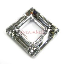 Swarovski Elements 4439 Square Frame Dorado 30mm