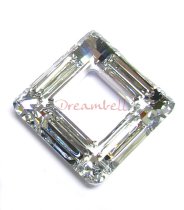 Swarovski Elements 4439 Square Frame Clear AB 30mm (Cal V Si)