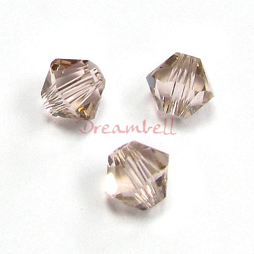 24 x Swarovski Elements Xilion Crystal 5328 Vintage Rose 4mm