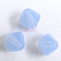24 x Swarovski Elements Xilion Crystal 5328 Air Blue Opal 4mm
