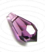 4x Swarovski Elements Crystal 6000 Teardrop Amethyst 11mm