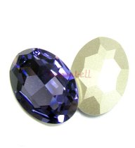 1x Swarovski Elements Oval Cabochon Stone Crystal 4127 Tanzanite 30mm x 22mm