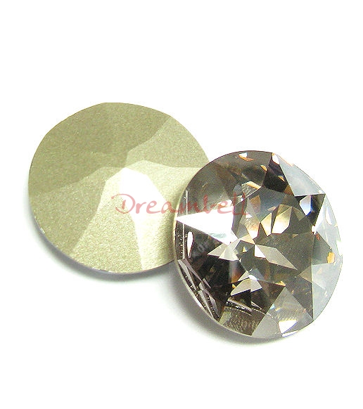 1x Swarovski Elements Cabochon Round Stone Crystal 1201 Silver Shade 27mm