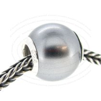 Sterling Silver Metallic Grey SEASHELL PEARL Bead for European Charm Bracelets
