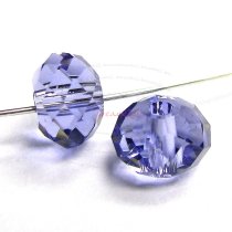 6x Swarovski Crystal Elements 5040 Briolette Bead Rondelle Spacer Tanzanite 6mm