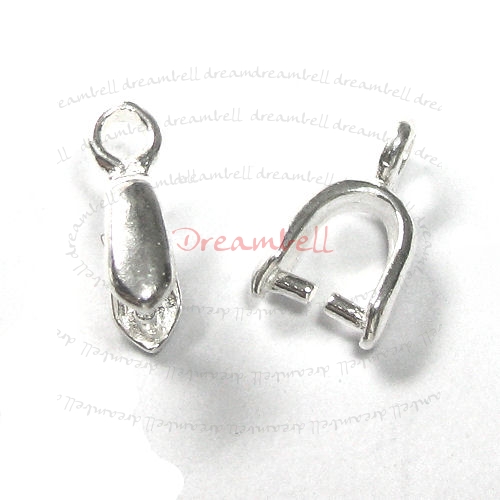 2 x Sterling Silver Pendant Bail Earring Dangle Clasp
