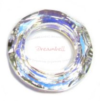 Swarovski 4139 Round Cosmic Ring Frame Clear AB 20mm