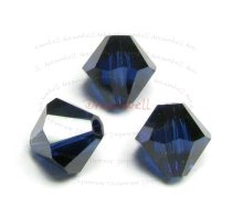 12x Swarovski Elements Bicone Crystal 5301 Dark Indigo 8mm