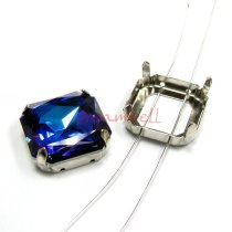 4x SWAROVSKI CRYSTAL 4675 4 hole Sew on Setting 23mm