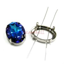 4x SWAROVSKI CRYSTAL 4127 4 hole Sew on Setting 30mm
