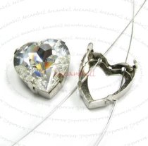 4x SWAROVSKI CRYSTAL 4827 7 hole Sew on Setting 28mm