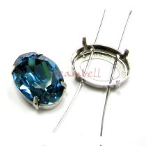 4x SWAROVSKI CRYSTAL 4120 4 hole Sew on Setting 18mm