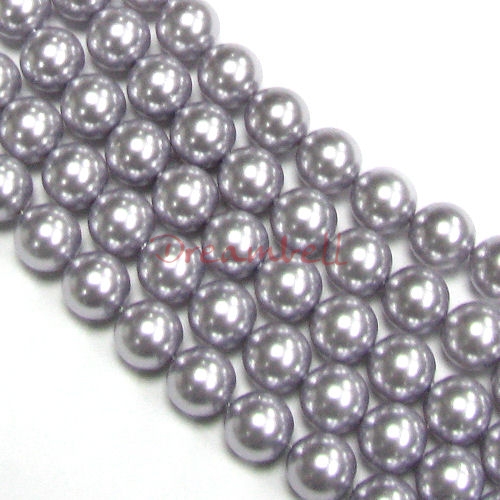 50x Swarovski Crystal Pearls 5810 Round Lavender 8mm